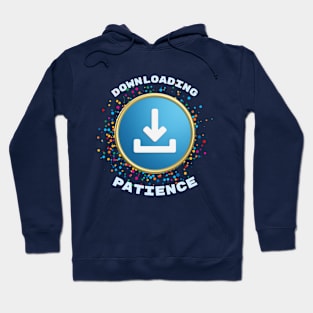 Loading Patience: In Blue Hoodie